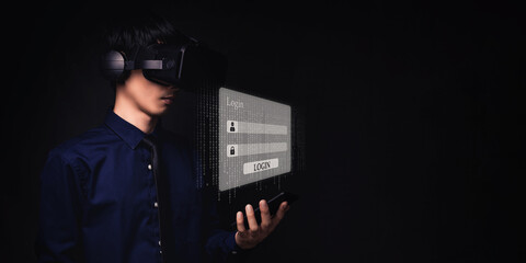 Login or Register Login to the system with the online digital world, metaverse security protection system.