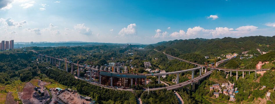 Chongqing rail transit construction site