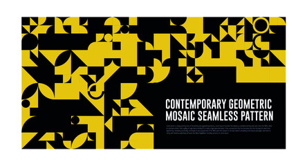  Geometric mural background. Modern style vector illustration. © Keko