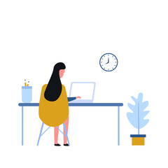 business people are sitting at work