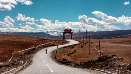 Sichuan ganzi scenery in autumn