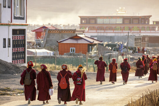 Sichuan ganzi baiyu county Steve temple, a buddhist activities