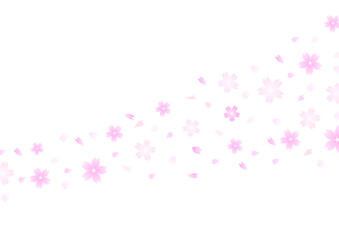 桜　春　桜吹雪　装飾　背景　壁紙