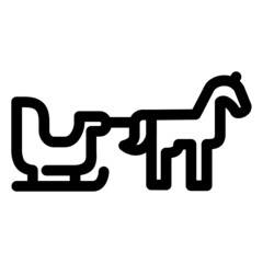 Snow rocking horse 