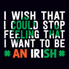 St. Patrick's day T-shirt design template