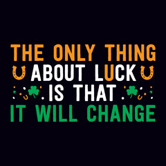 St. Patrick's day T-shirt design template