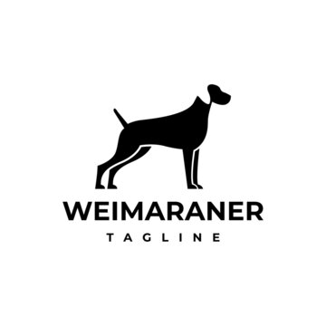 illustration vector graphic template of dog silhouette logo