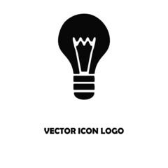 Light bulb. Bulb vector icon 