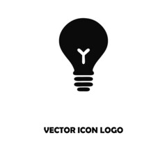 Light bulb. Bulb vector icon 
