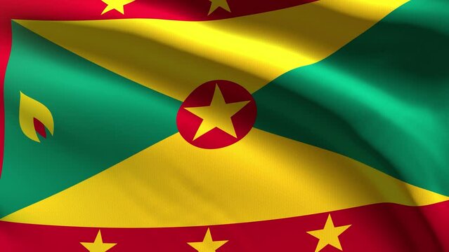 Grenada festive flag - loop animation