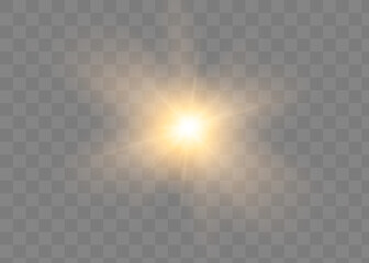 Vector transparent sunlight special lens flare light effect.