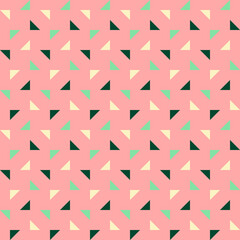 Colorful triangles seamless pattern
