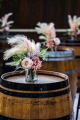 Pretty wedding flower decor idea