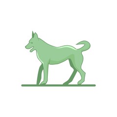 Dog mascot icon pet logo design vector image