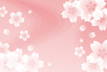 Fototapeta na wymiar 桜の背景（はがきサイズ） 
