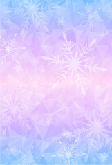 雪のグラデーション背景（縦）
