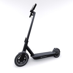 electric folding scooter for leisure and city trips 3D illustration