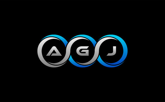 AGJ Letter Initial Logo Design Template Vector Illustration