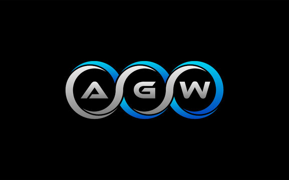 AGW Letter Initial Logo Design Template Vector Illustration