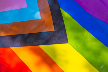 Progress pride flag fullscreen - obrazy, fototapety, plakaty