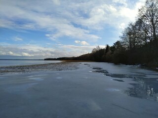 river in winter