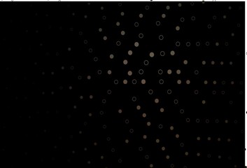 Obraz premium Dark Black vector cover with spots.