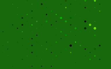 Light Green vector backdrop with dots.