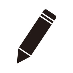pencil icon vector on white background