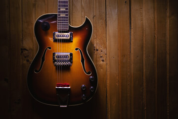 Fototapeta na wymiar Beautiful Old Electric Guitar
