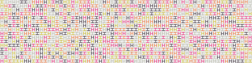 Abstract Geometric Pattern generative computational art illustration