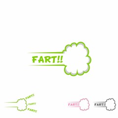 Smell pop art cartoon, fart cloud flat design vector illustration set. toxic aroma cartoon smoke cloud on isolated background.
