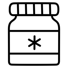 A unique design icon of drugs bottle

