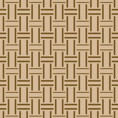 Japanese Bamboo Weave Vector Seamless Pattern
