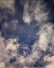 blue sky with clouds