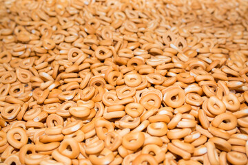 The bakery bread industry, candy factory, cookies and bagels or donuts do a lot at the bakery dessert factory, with a copy space