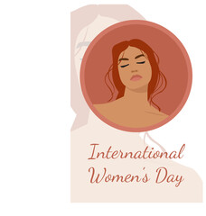 International women's day vector illustration design suitable for international women's day events and greeting cards
