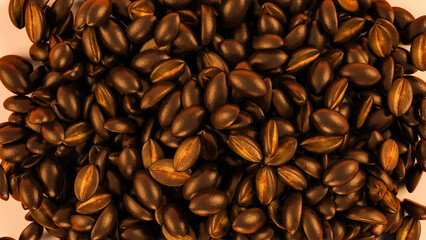 Roasted coffee beans background, Coffee Background. 3d illustration.