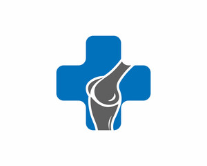 Cross Sign Health Care Medical Logo Template. Vector Logo Design Element.