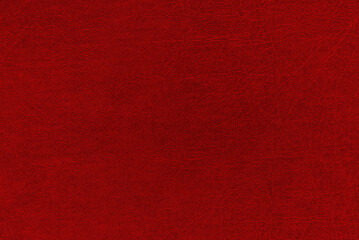 Red structured leather texture as background	