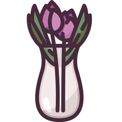flower line icon