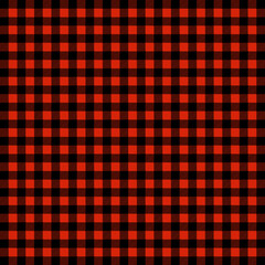 Buffalo red and black checkered plaid pattern
