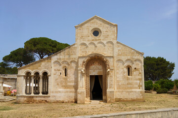 Fototapeta na wymiar Medieval abbey of Santa Maria di Cerrate, in Lecce province, Apulia