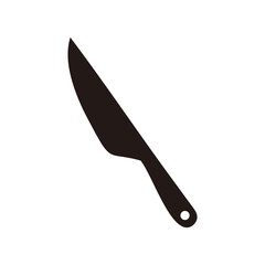 knife vector icon isolated on white background