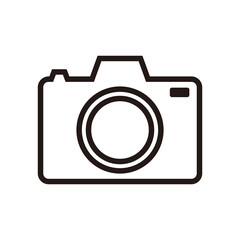 camera icon vector on white background