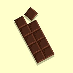 chocolate bar snack vector design