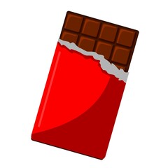 chocolate bar snack vector design