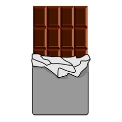 chocolate bar snack vector design
