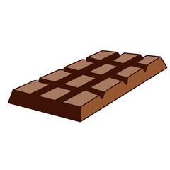 chocolate bar snack vector design