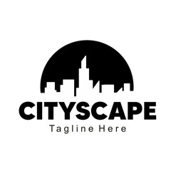 Obraz premium city scape logo vector design