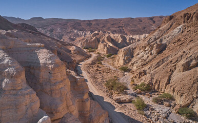 Aerial view in Judean desert, Israel